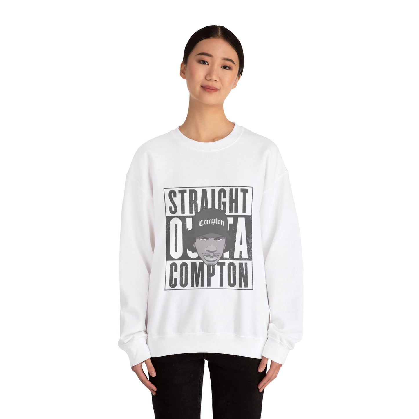 EAZY-E "Straight Outta Compton" Sweatshirt WHITE