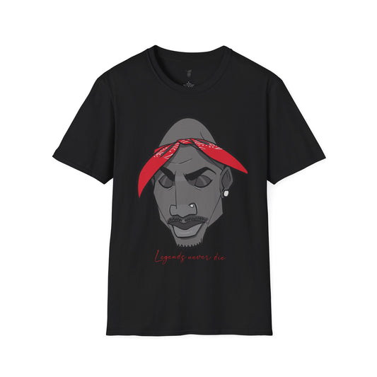 TUPAC "Legends never die" T-shirt BLVCK